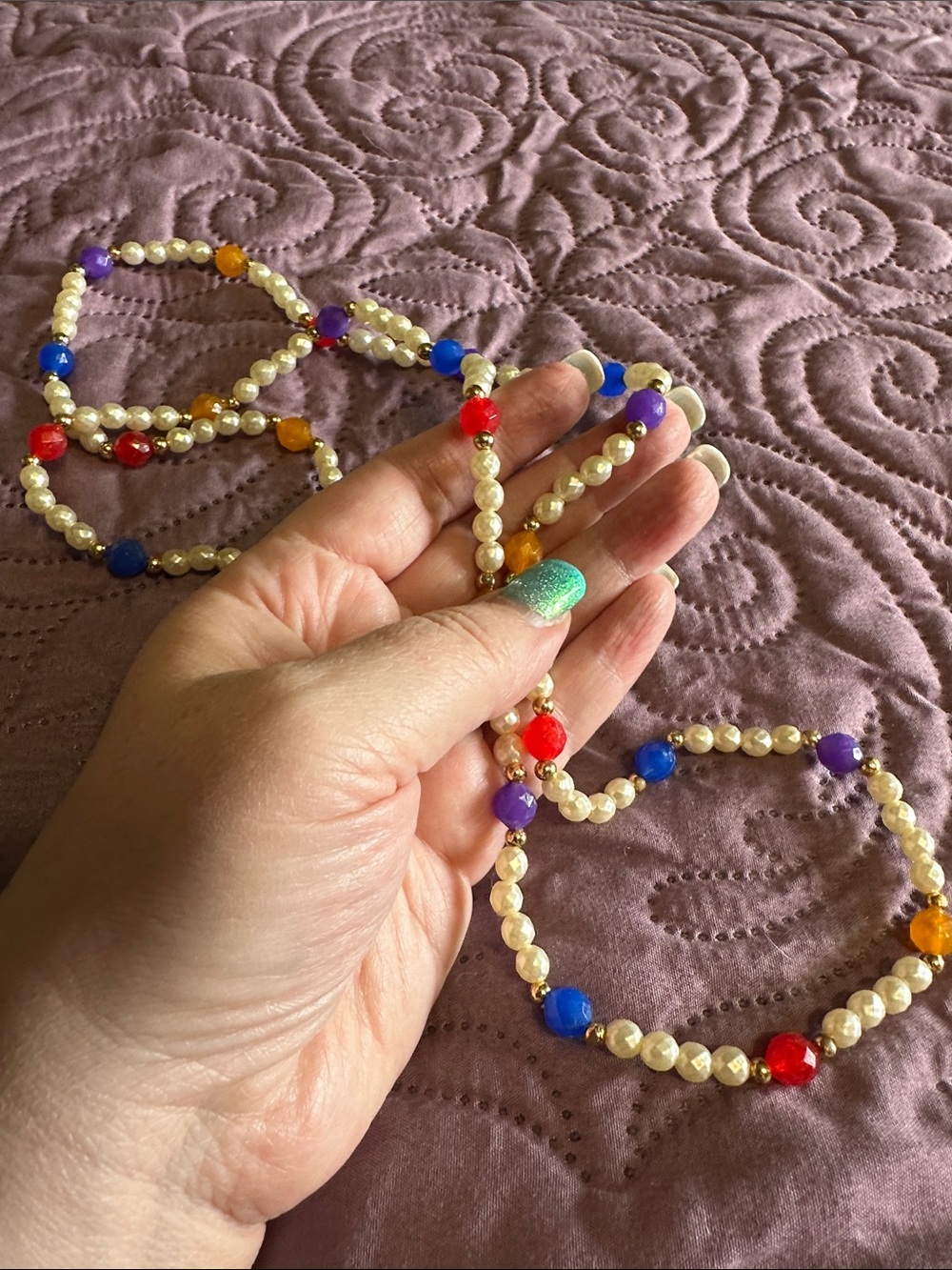 1960-1970’s Vintage plastic beaded necklace. If you love, vintage jewelry…